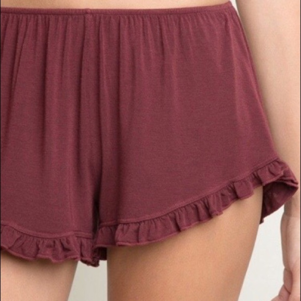 Maroon Brandy Melville Shorts
